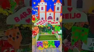 ❤️ Agora temos uma barraca do beijo no cenário junino. Melhor decoração desse são João.