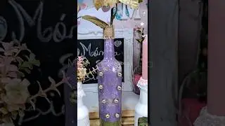 Reutilizei uma garrafa de vidro#artesanato #handmade #diy #madeinportugal