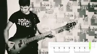 Молчат Дома - Клетка ( бас кавер, табы )