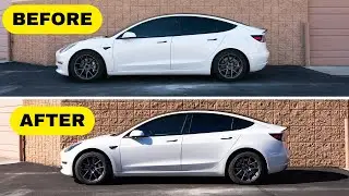 Installing a Luxury Suspension on a Tesla Model 3 + Before and after Test