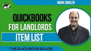 QuickBooks Landlords Item List