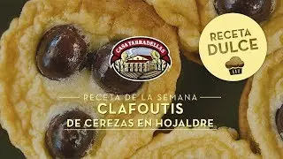Clafoutis de cerezas en hojaldre
