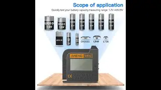 Max Battery Checker Digital Lithium Battery Capacity Tester Universal Analyzer Display Check
