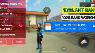 FREE FIRE NEW ANTI BLACKLIST MOD MENU 🤯|1.108.1 new updated🔥| CS RANK WORKING ANTI BAN 100% HEADSHOT