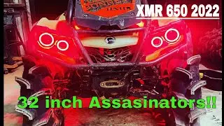 I PUT *32 INCH ASSASINATORS* on my650 xmr 2022