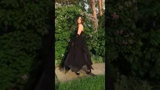 upcycled prom dress I made for my little sister #upcycledfashion #prom2024 #promdress