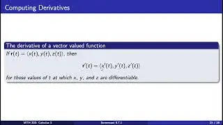 Screencast 9.7.1 Introduction to the Derivative, Computing Derivatives, and Tangent Lines