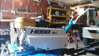 Cool DIY Neva walk-behind tractor with a driveshaft trailer👍