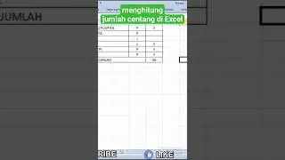cara menghitung jumlah centang di excel #shorts #excel #simplenewsvideo #yearofyou