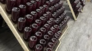 Ремюаж петната. Сведение осадка на горлышка бутылки