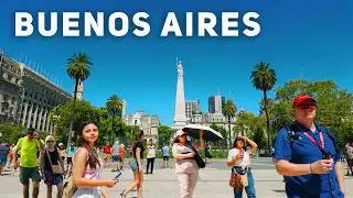🇦🇷 Argentina, Buenos Aires 4K Walking Tour (Obelisco, Congreso Nacional, Casa Rosada ++)