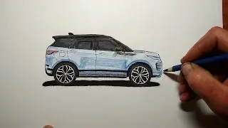 Как нарисовать машину Land Rover