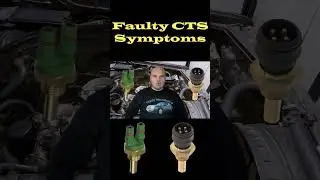 The symptoms of a bad coolant temperature sensor