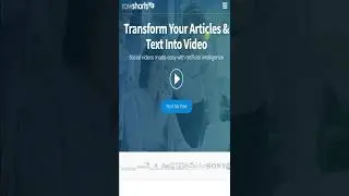 Convert Articles Into Video | Ai Text To Video Converter rawshort.com 