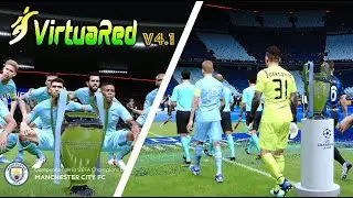 🔥  PES 2021 🔥  VIRTUARED V4.1 | GAMEPLAY ● Manchester City vs Inter de Milan ● Final UCL