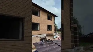 Строящийся объект-двухэтажный дом с гаражом #строительство #стройкадома #пристройка #проектирование