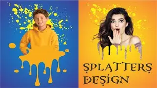 How to design splatters in coreldraw