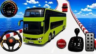 🚌 Extreme Bus Stunt Racing Gameplay on Impossible Mega Ramps and Crazy Sky Roads