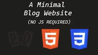 Make your own "minimalist" blog website with HTML, CSS and Pandoc
