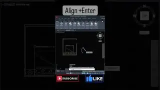 use of Align command in autocad. Align command AutoCAD.