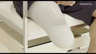 How to apply a compression liner after amputation?