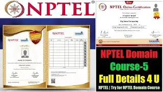 NPTEL Domain Courses Explained by Deep Codec Guru for 2021 Semester