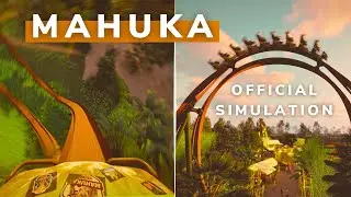 🎡MAHUKA on & off ride simulation OFFICIELLE - Walibi Rhône-Alpes