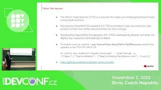 Easy automated Management of Virtual Machine with OpenShift Pipelines - DevConf.cz Mini | Nov 2022