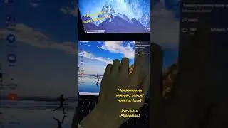 Menggunakan Microsoft Wireless Display Adapter (Duplicate Screen)