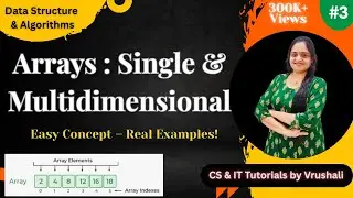 DSA 1.4 Arrays: Single & Multidimensional Array with Examples