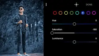 Lightroom Dark Blue Tone Photo Editing | Lightroom Background Colour Change