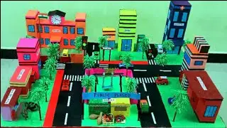 Public places 3D model #easycraft#tlm#publicplaces3Dmodel#english#colourpapercraft#schoolproject