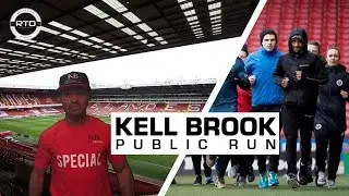 Kell Brook Runs With Fans At Sheffield United Football Club Stadium