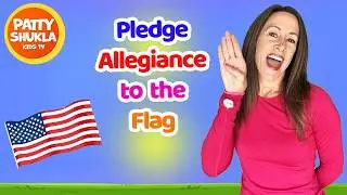 Pledge Allegiance To the Flag Song for Kids | United States Flag Song by Patty Shukla