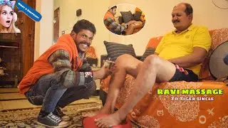 Best Indian Massage - Leg & Foot Massage To Tiger Uncle By RAVI | ASMR