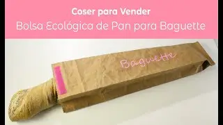 🎬 Tutorial: Bolsa de Pan para Baguette Hecha con Tela de Papel Kraft 🥖