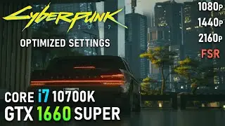 Cyberpunk 2077 Patch 1.5 : GTX 1660 Super | FSR + Optimized Settings | PC Gameplay Benchmark
