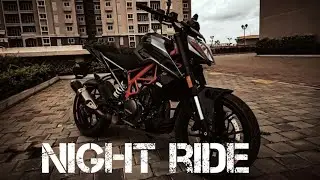night ride on duke 250 | raw power of ktm