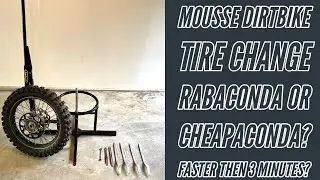 Fast Dirt Bike Mousse Tire Change without a Rabaconda?