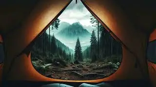 Rain Falling on Tent | Soothing Rain Sounds for Meditation and Relaxation