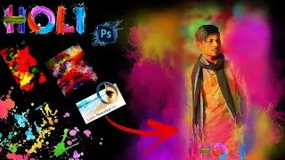 HOLI Special Photo Editing PhotoShop @Rj_Edition0786#viral