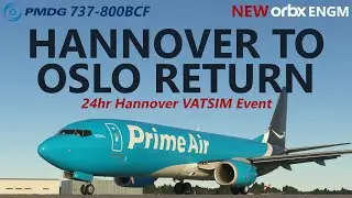 MSFS | NEW Orbx ENGM - Hannover to Oslo Return in the PMDG 737-800 BCF [VATSIM Event]