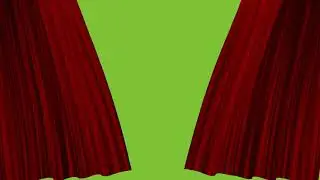 CURTAIN OPEN GREEN SCREEN FREE 1