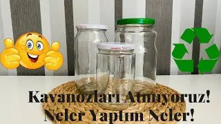 DIY♻️ Cam Kavanoz ile Yapılabilecek 3 Mükemmel Geri Dönüşüm… 3 Easy Ideas With Glass Jars