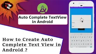 How to Implement Auto Complete TextView in Android Studio | AutoCompleteTextView | Dino Code Academy