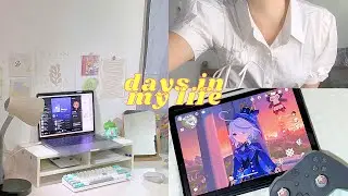 ₊˚ପ⊹ slow days of a homebody 🧸 | waiting for graduation, work from home, genshin, haul, declutter...
