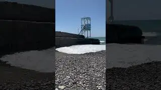 Волна перелив на пляж#nature #врекомендации #travel #song#funnyvideo#cat