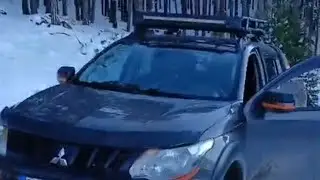 L200  MİTSUBİSHİ 4x4 DAĞLARDA KAR TESTİ💯 YOLLARA DEVRİLEN AĞAÇLAR VİNÇLE NASIL AÇILDI 💯😯