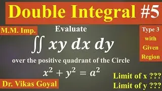 Double Integral #5 in Hindi (M.M.Imp.) Engineering Mathematics