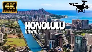 Honolulu, Hawaii In 4K By Drone - Amazing View Of Honolulu, Hawaii